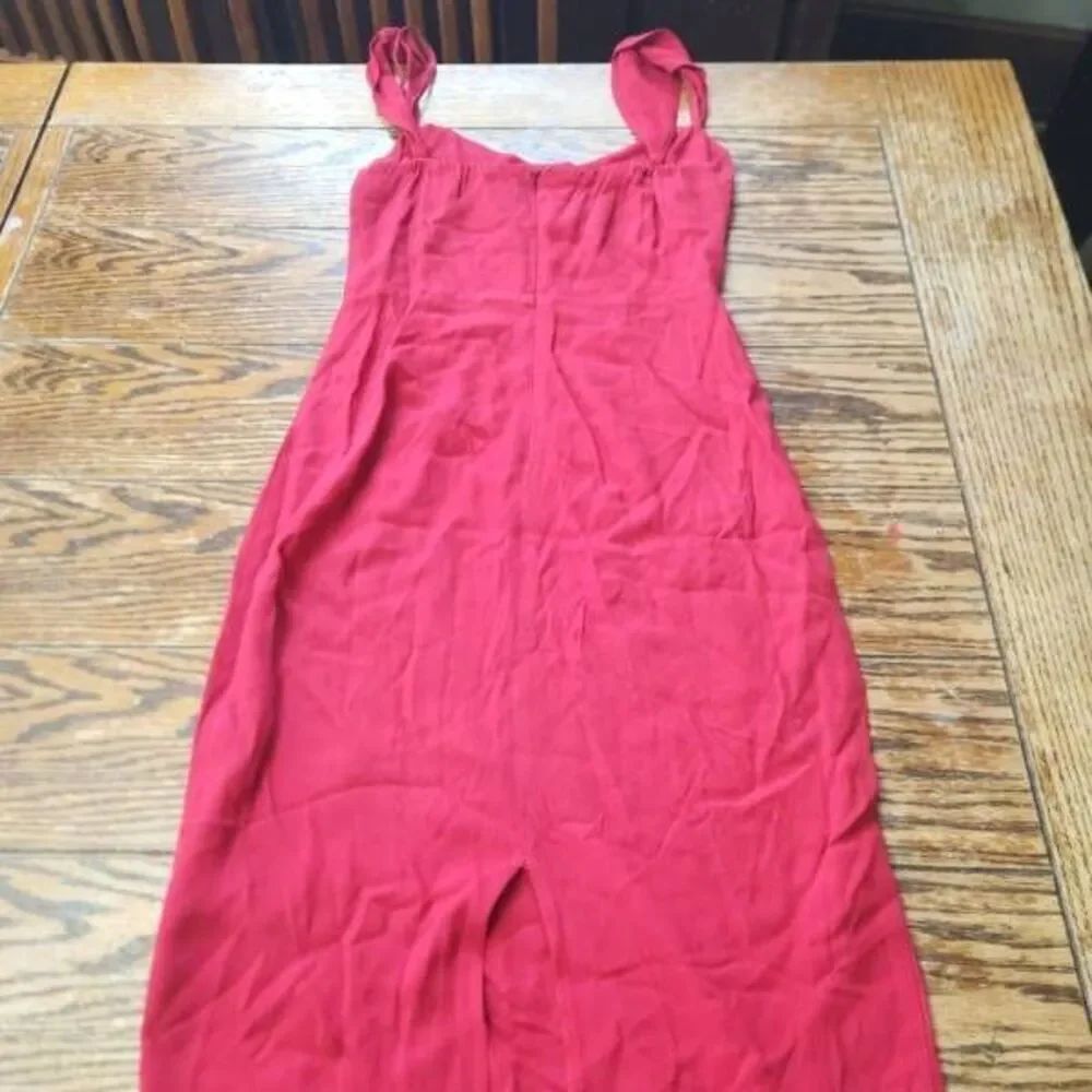 Reformation Rena Dress In Red Size 2 - Picture 3 of 4